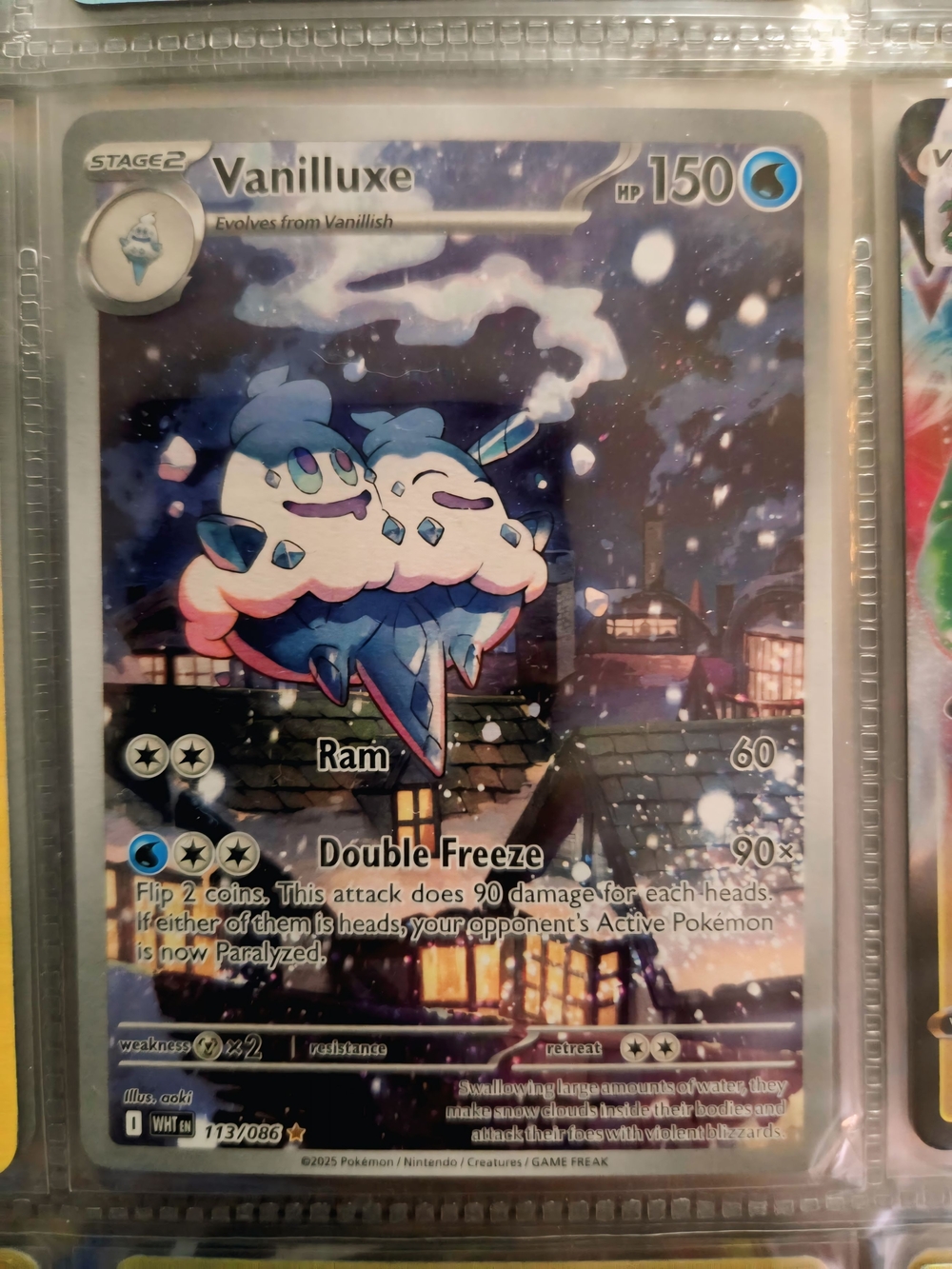 Pokemon Vanilluxe Illustration Rare - Near Mint